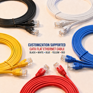 <span class=keywords><strong>Cable</strong></span> de Red <span class=keywords><strong>Ethernet</strong></span> <span class=keywords><strong>Plano</strong></span> Cat6 UTP RJ45 28AWG de Alta Velocidad para Router y Switch de Oficina - Product Image 2