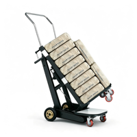 Nouvelle machine électrique automatique silencieuse pour monter les escaliers sur chenilles ; Pliable, portable, robuste, en acier au carbone, capacité de charge de 300 kg, vente au détail