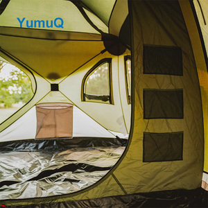 YumuQ Gazebo <span class=keywords><strong>Toile</strong></span> Auvent Écran <span class=keywords><strong>Moustiquaire</strong></span> Polyester Oxford Étanche Hub Tente avec Parois Latérales - Product Image 3