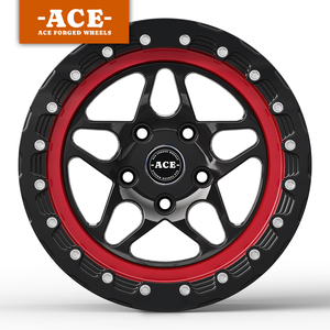 Nouvelles jantes en aluminium forgé Beadlock <span class=keywords><strong>de</strong></span> 15'', 16'', 17'', 18'', 19'', 20'' moletées, 5 ou 6 trous, entraxe 40mm 25mm, <span class=keywords><strong>centre</strong></span> 98mm pour <span class=keywords><strong>BMW</strong></span> M4 F82 E92 M3 - Product Image 2