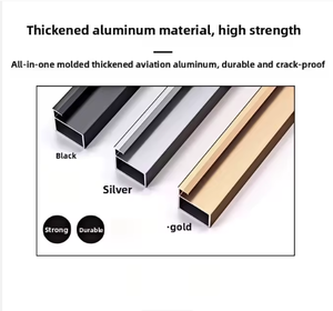 Espejo de Pared Cuadrado de Aleación de Aluminio con Ángulo Recto, Utilizado para la Decoración de Baños o Pasillos - Product Image 6