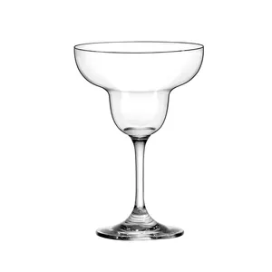 Cocktail de cristal elegante 295ml Stone Island transparente reutilizável vidro Magarita para jantar em praia e festas