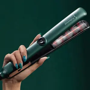 luxury Flat Iron Auto Steam &Infrared Hair Straightener tourmaline ionic Steam Flat Iron personalized ultron hair products