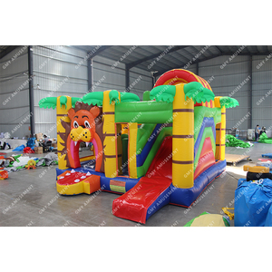 Moonwalk sư tử lớn Vua nhảy lâu đài cho trẻ em <span class=keywords><strong>bouncy</strong></span> nhà bị trả lại thương mại với quạt gió - Product Image 5