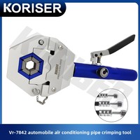 Pince hydraulique manuelle Portable Machine VR-7842 outil de pompe à huile de climatisation de voiture pour sertir le collier de serrage de tuyau de climatisation