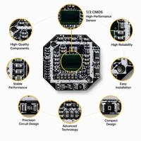 Module de caméra AHD 1080P 30FPS ultra-compact 16 mm avec capteur CMOS, tension large bande 3,3-5 V, faible courant 100 mA pour DVR / moniteur de recul