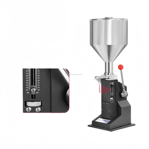 Manual Small <b>Hand</b>-Press Filling Machine with Scale for Cosmetics Paste Liquid Jam Chili Sauce and Other Thick Liquids - Product Image 5
