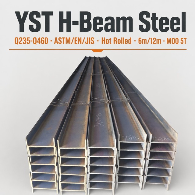 Standard Size H Beam Steel Price 100 mm 20mm s 235 Jr A36 S275 Jr Ss400 Mild Steel HEA HEB IPE 150x150 H Beam Price