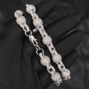 Custom 18K Gold Plated 925 Sterling Silver VVS Moissanite Diamond Miami Cuban Link Necklace <b>Iced</b> Out Hip Hop Pass Diamond Test - Product Image 4