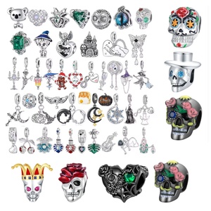 Chapado en oro de 18 quilates, colgante de letra inglesa con inicial de, 26 abalorios del alfabeto para pulseras y collares, Plata de Ley S925 - Product Image 6