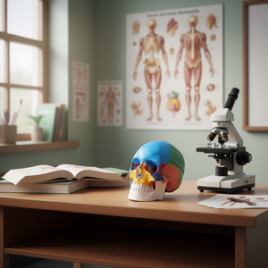 Modelo de cráneo anatómico Db Wholesale, 8 partes, cerebro en 3 partes, modelo de cráneo humano de PVC para educación en ciencias médicas - Product Image 2