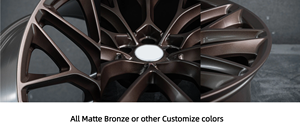 Estructura de Rueda Forjada de Alta Calidad de 17-21 Pulgadas, Totalmente en Bronce Mate u Otros Colores Personalizados - Product Image 2