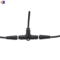 Connecteurs Électriques Étanche IP67 en PVC Type T Prix Usine, Prises Mâles et Femelles 2-4 Voies pour Éclairage LED, Courant Nominal 6A