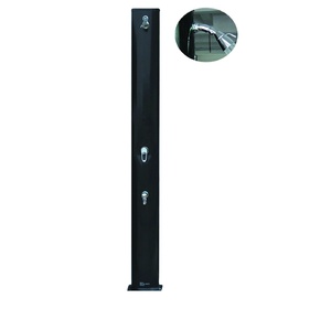<span class=keywords><strong>Douche</strong></span> <span class=keywords><strong>solaire</strong></span> extérieure pour <span class=keywords><strong>piscine</strong></span> en <span class=keywords><strong>aluminium</strong></span> noir 45L avec pulvérisation et lavage des pieds - Product Image 2