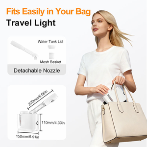 New Design Portable Custom Color <b>Electric</b> Hot Facial <b>Steamer</b> 200ml Salon use Hydrating Skin Care Pore Cleanser Facial <b>Steamer</b> - Product Image 2