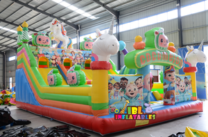 Parque infantil inflable para niños con bomba de aire, Tobogán seco inflable, tobogán de parque acuático inflable grande para adultos para fiesta - Product Image 4