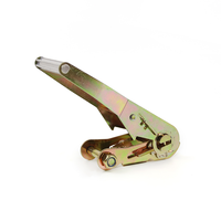 Poignée en aluminium antirouille, tête à cliquet de 1,5 pouce, finition anodisée noire pour sangle de fixation de cargaison extérieure, durable