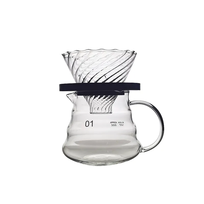 Latest product coffee server high borosilicate glass coffee pot luxury coffee pot in household