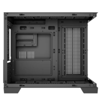 Boîtier PC Gaming Mid-Tower le plus vendu avec panneau latéral en verre trempé panoramique, support Micro ATX et 3 emplacements pour radiateurs – Accessoire pour PC
