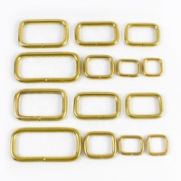Pour Deepeel XP185 léger 14-50mm pur laiton carré anneau boucle métal joint torique matériel accessoires pour sacs et accessoires