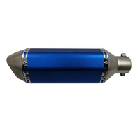 Silencieux de moto en fibre de carbone couleur universelle 1.5-2 "avec DB Killer amovible pour silencieux de rue moto