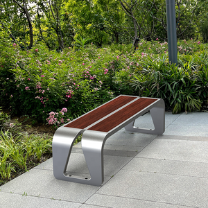 KAVASS 1,5 m Fabricación de fábrica Resto Banco de madera Silla para la escuela Centro comercial Parque Anti-óxido Larga vida útil <span class=keywords><strong>Merbau</strong></span> Street Bancos - Product Image 6