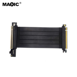 15cm 20cm 풀 스피드 4.0 PCIE X16 구리 차폐 연장 케이블 <span class=keywords><strong>GPU</strong></span> 그래픽 카드 확장 라이저 플렉시블 케이블 재고 있음 - Product Image 2