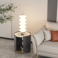 Lampe sur pied en verre de style nordique moderne avec lumières LED, éclairage décoratif pour chambre à coucher et salon