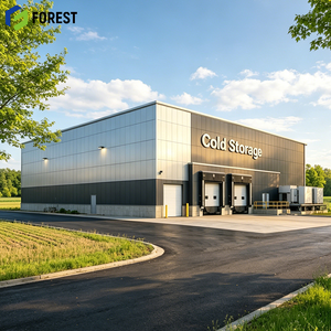 Refrigerated Warehouse Building Professional Grade Seismic Resistant Prefabricated Metal Agricultural <b>Plant</b> - Product Image 1