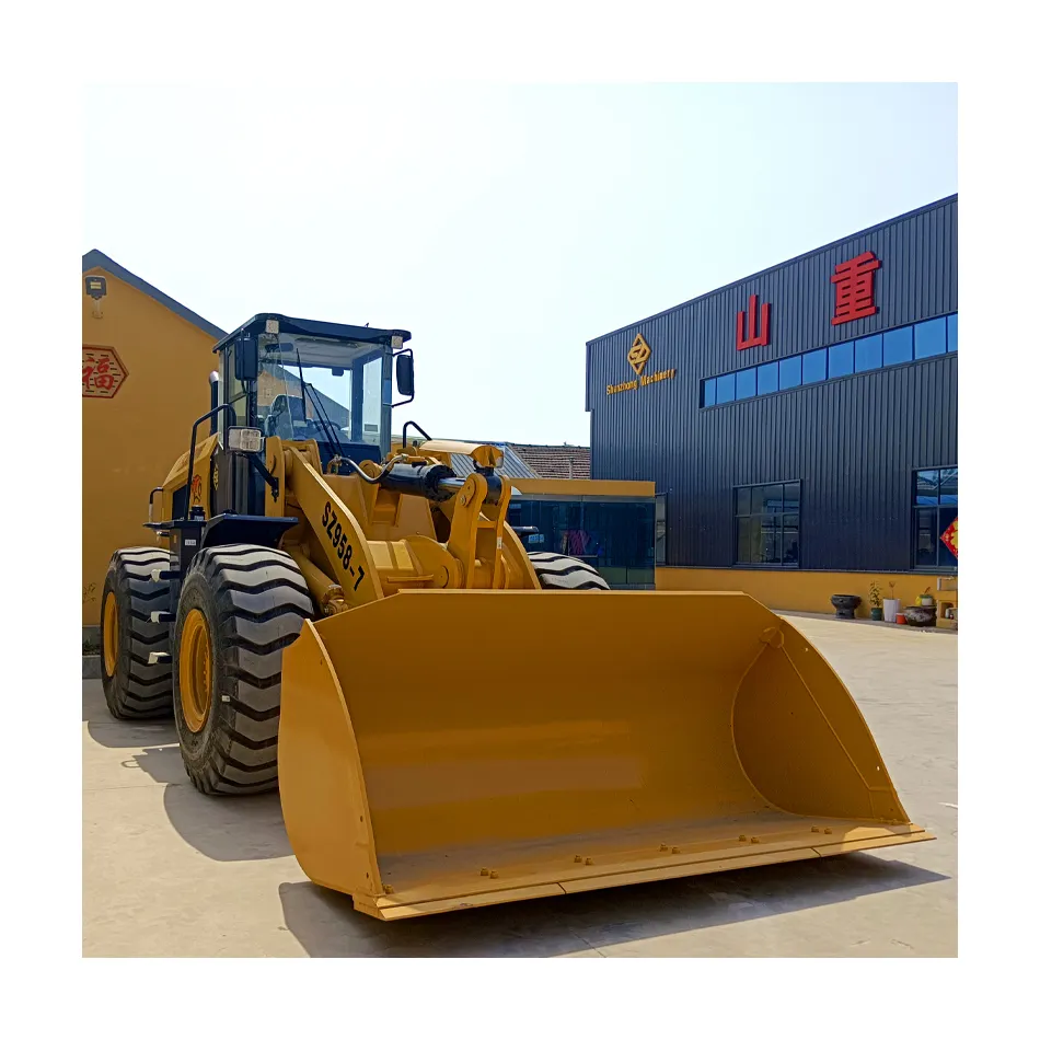 Caricatore tipo 50 del produttore Shanzhong, bulldozer a quattro ruote motrici, attrezzatura da costruzione, 162KW, con forte potenza