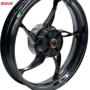 Rin de Rueda Trasera de Motocicleta <span class=keywords><strong>BOKUN</strong></span> Serie 2.5x18 Pulgadas, Cinco Radios, Aleación de Aluminio Forjado Negro - Product Image 6