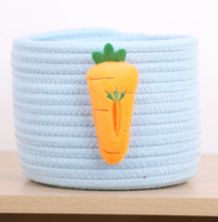 Panier de rangement pliable en corde de coton tressée, écologique et de haute qualité, idéal pour la lessive, les cosmétiques, la cuisine et les vêtements - Vente chaude