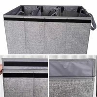 Grand sac de tri à linge à 3 compartiments pour le linge sale, modèle Lady 3-Compartment Laundry Sorter Hamper Bag 3 Section Laundry Basket Sorter