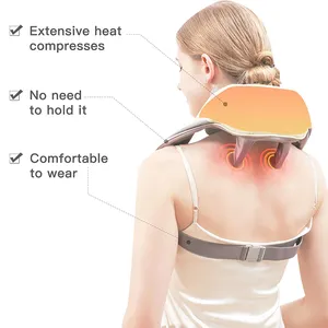 दर्द से राहत सरवाइकल कंट्रोल हीट बैक मसाजर स्मार्ट शियात्सू पल्स मिनी पोर्टेबल उत्पाद कंधे और इलेक्ट्रिक गर्दन की मालिश