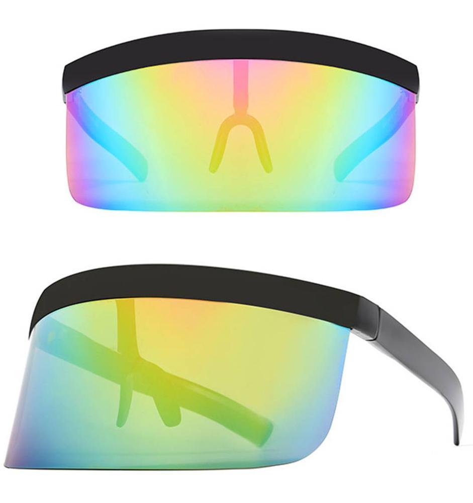 NWT Super sexy Oversized Polarizing Gradient Visor/Sunglasses/ Futuristic Oversize Shield Visor Sunglasses Flat Top  main image 4