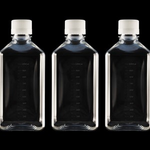 Botella de Suero Cuadrada ODM de 1000 ml, Botella de Reactivo de Laboratorio de Plástico PETG Graduada - Product Image 1