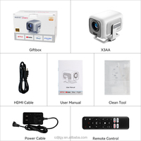 Nuevo Proyector LED Android 14 con Resolución 1920x1080 Full HD, Home Theater, BT 5.4, WiFi 6, Enfoque Automático, Mini TV Portátil