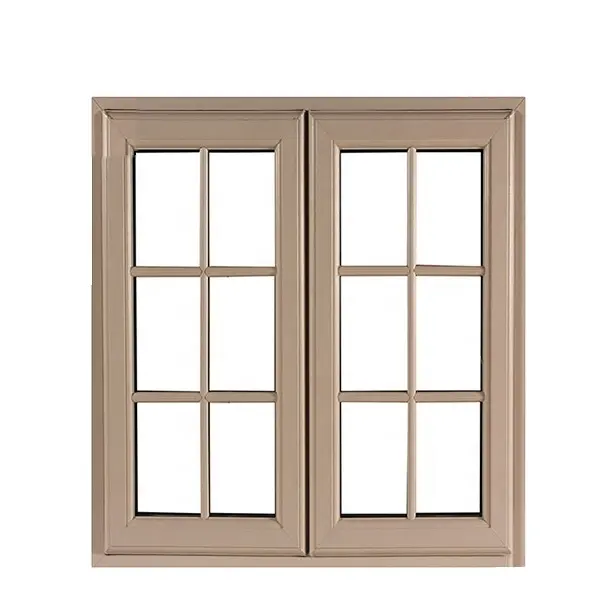 Ventana de ventana de aluminio moderna, ventana abatible francesa, china