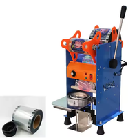 Machines de scellage manuelles les plus populaires, machine de scellage automatique pour gobelets, machine de scellage pour gobelets en plastique pour thé au lait, machine de scellage pour gobelets de yaourt et de boissons