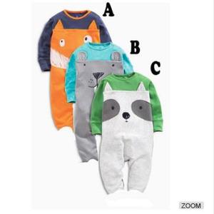 Tenues de dessin animé pour bébé garçon, nouveaux produits, barboteuse unie sur le marché chinois - Product Image 2
