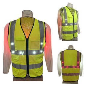 Gilet de sécurité réfléchissant à Led avec Logo personnalisé, haute visibilité, pour les travailleurs et les ingénieurs, vente en gros - Product Image 1