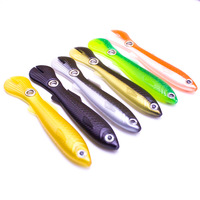 Nouvel Arrivage Leurre Souple en PVC de Simulation de Loche à Queue Oscillante, 7cm 2.1g / 10cm 6g, avec Hameçons pour Achigan, Brochet, Bar et Poissons d'Eau Salée