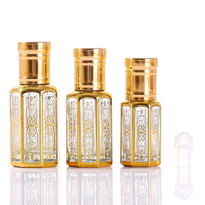 Commercio all'ingrosso 3ml vuoto Oud Attar bottiglie di vetro con tappo a vite e bastone <span class=keywords><strong>per</strong></span> immersione stampato a caldo <span class=keywords><strong>per</strong></span> olio di profumo Premium - Product Image 1
