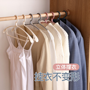 Wide Shoulder Clothes Hanger Non Slip Plastic Hook Type For Adult Clothing Organizing Dormitory Use - Product Image 4