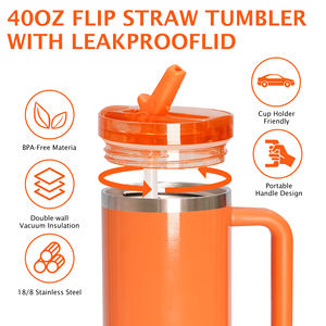 Amaze StanLCupベストセラー1:1オリジナル40オンスハンドルクラシック有名ブランド屋外H2.0カップ温水ギフトカップ用 - Product Image 4