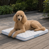 Matelas pour chien d'extérieur matelassé avec soutien à ressorts ensachés miniatures pour terrasse, adapté aux chiens de petite, moyenne et grande taille, personnalisable OEM