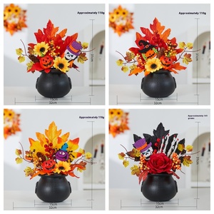 DAMAI Adorno Luminoso de Halloween de Gran Venta, Decoraciones Artificiales de Calabaza para Fiestas y Festivales de Cosecha de Otoño - Product Image 5