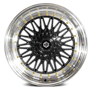 Jantes en alliage d'aluminium style 2 pièces, multi-rayons, pour voitures classiques et JDM, 14, 15x6.5, 16, 17, 18, 19 pouces, ET 35-40mm - Product Image 5
