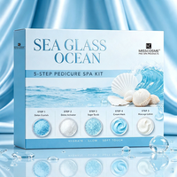 Kit de Pédicure Détox Effervescent Professionnel pour Salon – Activateur de Cristaux Détoxifiants, Gommage, Masque, Lotion – Soin des Pieds pour Salons de Manucure et Spas