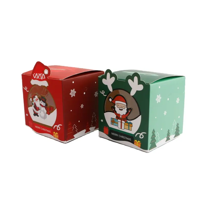 christmas ornament storage lid and base gift boxes black for snow balls packaging cosmetics christmas